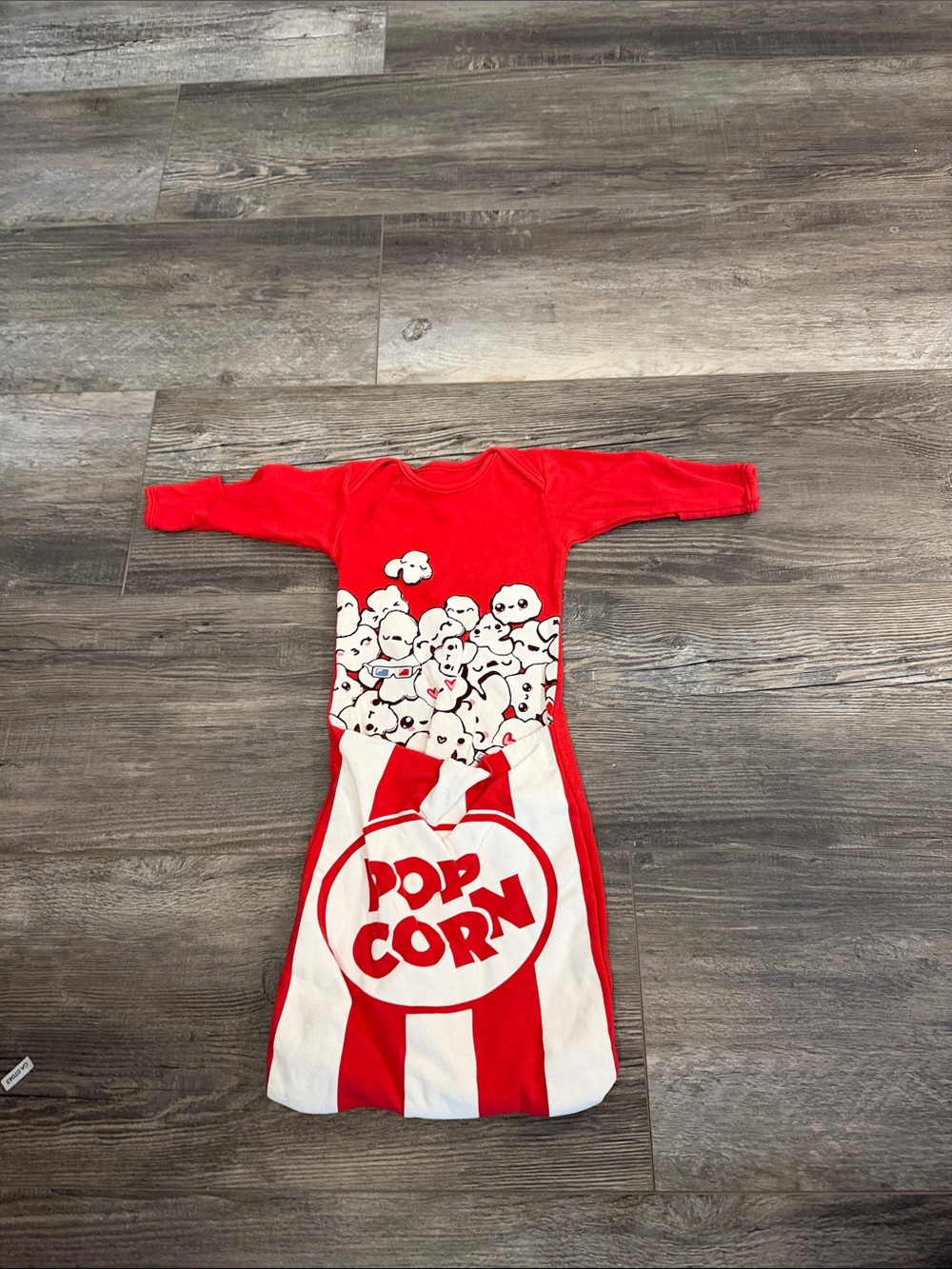 Red Popcorn Graphic Baby Sleepsack